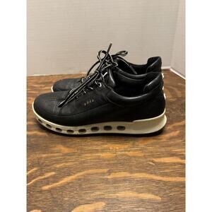 Ecco Shoes Womens 38/7 Black Leather Cool 2.0 Gore-Tex Surround Casual Low-Top